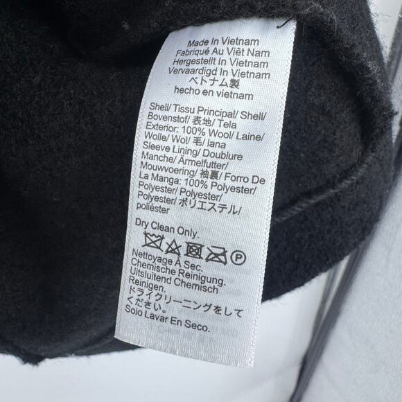 J. Crew Women's Long Sleeve Car Coat In Italian Boiled Wool Size 6 NWT - Picture 9 of 12